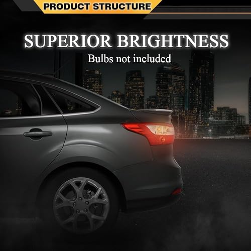 Miniatura 3 de Luz trasera compatible con Ford Focus 2012 2013 2014 de 4 puertas Sedan lámpara trasera izquierda exterior izquierda LH lado del conductor