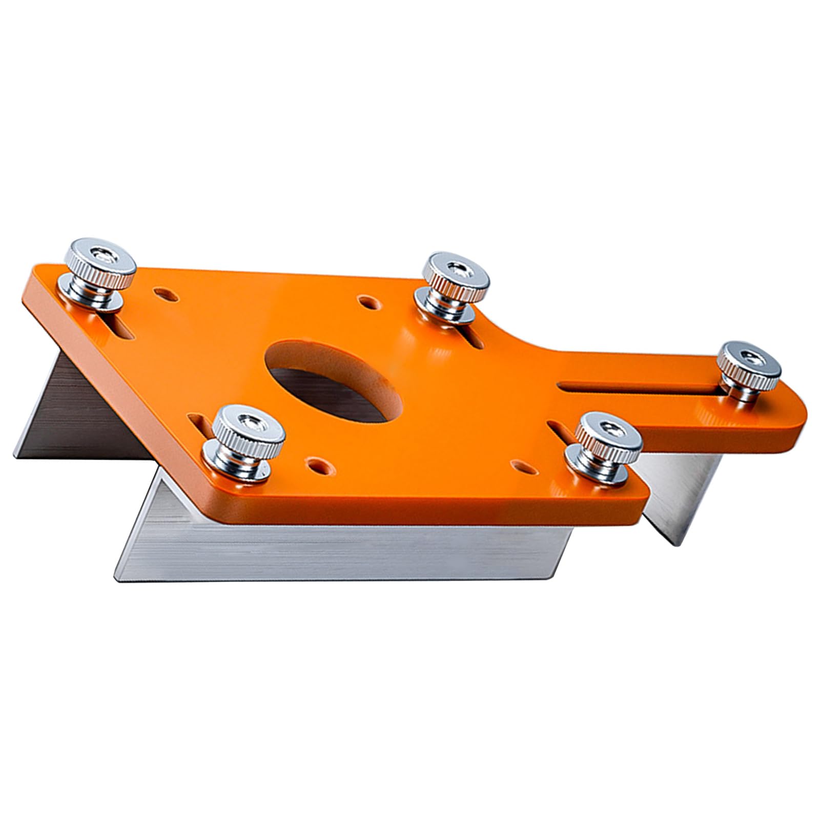 Professional Router Slotting Bracket Plate Adjustable 72mm Stopper for Woodworking and Trimmer Router Slotting Bracket