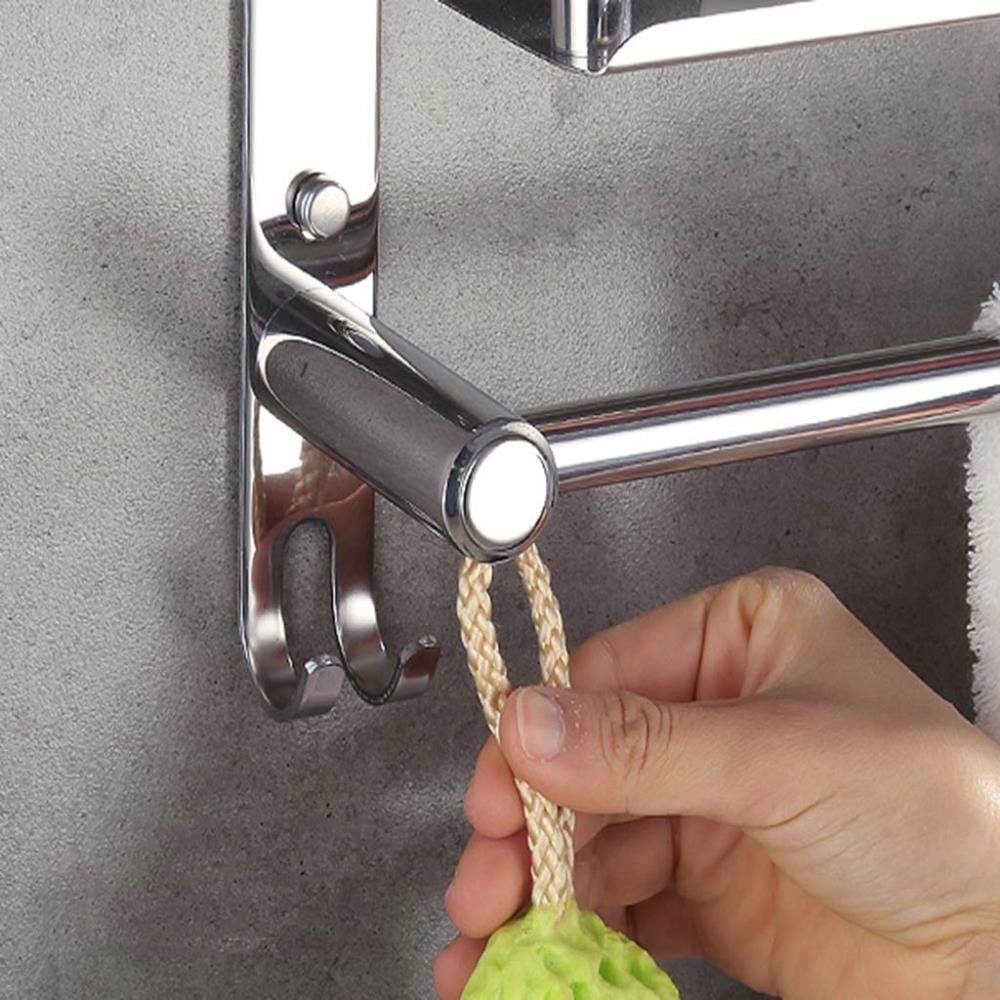 Mensola da bagno in ferro da parete, 40 cm, cestino da scrivania per accessori da doccia, ferro da stiro, per accessori da bagno efficienti