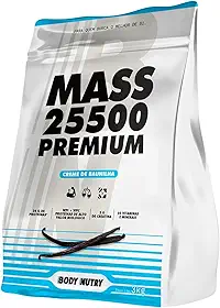 Hipercalórico Mass 25500 3kg Anticatabólico 34g de proteínas 26 vitaminas e minerais com 3g de creatina (Creme de Baunilha)