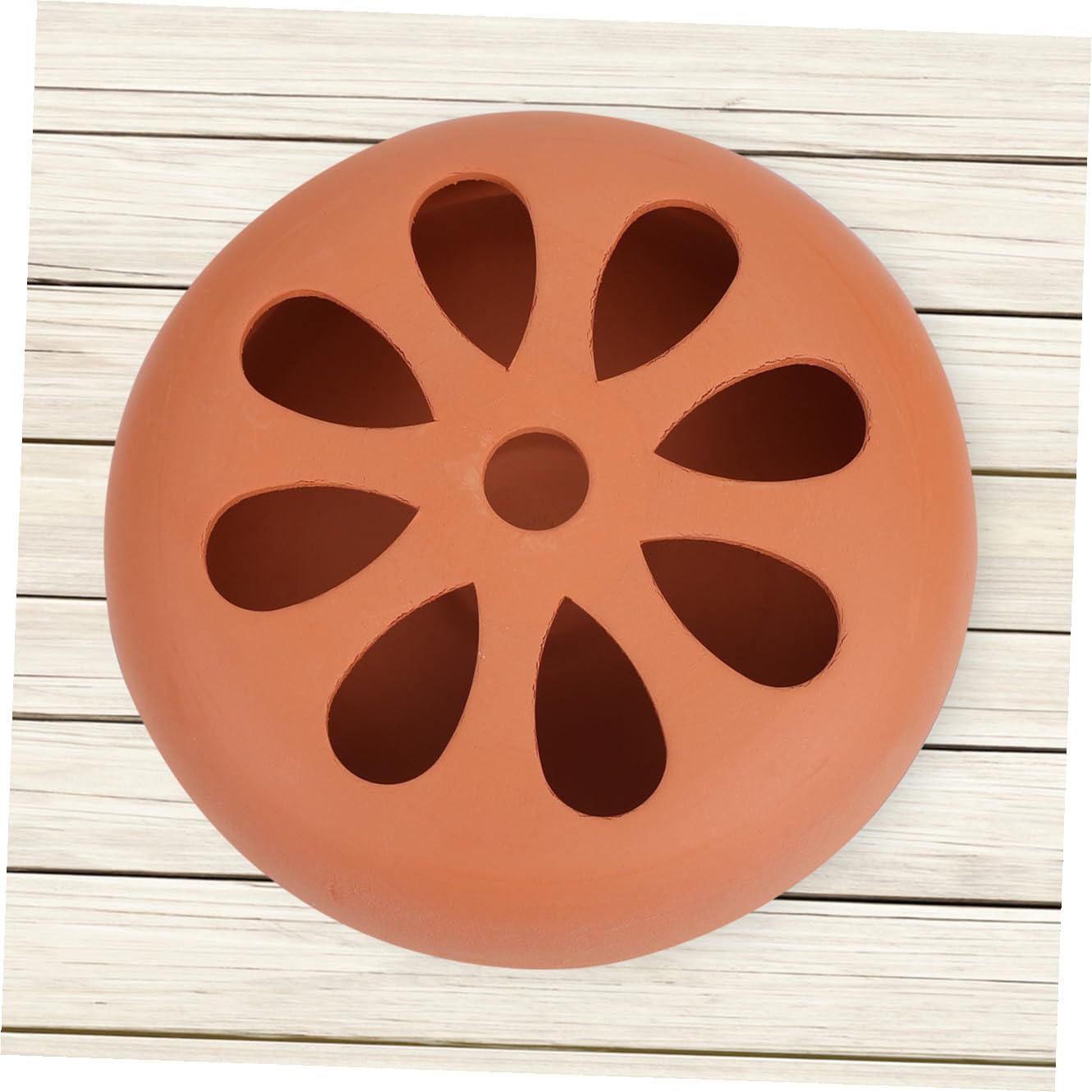 Porta Zampirone Resistente Coperchio Traforato in Terracotta 2 Pezzi Facile da Pulire per Campeggio e Uso Esterno