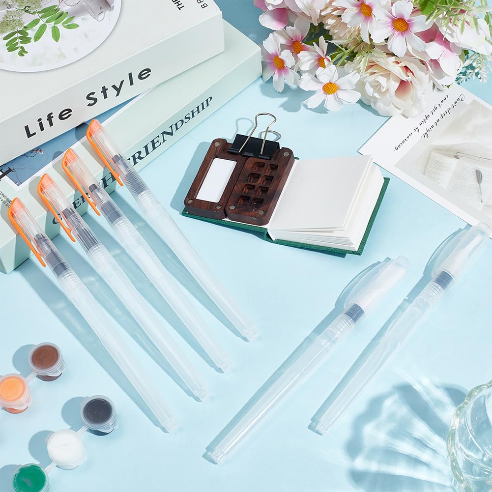 Set Mini Tavolozze Acquerello 8 Pezzi | In Legno Con Carta, Pennelli E Clip | Per Viaggi E Arte - Foto 10