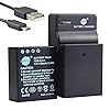 DSTE BLH-1 Li-ion Battery (2-Pack) and Micro USB Charger Compatible with Olympus EM1 MARK II OM-D E-M1X OM-D E-M10 Mark IV Camera DSTE BLH-1 Li-ion Battery (2-Pack) and Micro USB Charger Compatible with Olympus EM1 MARK II OM-D E-M1X OM-D E-M10 Mark IV Camera