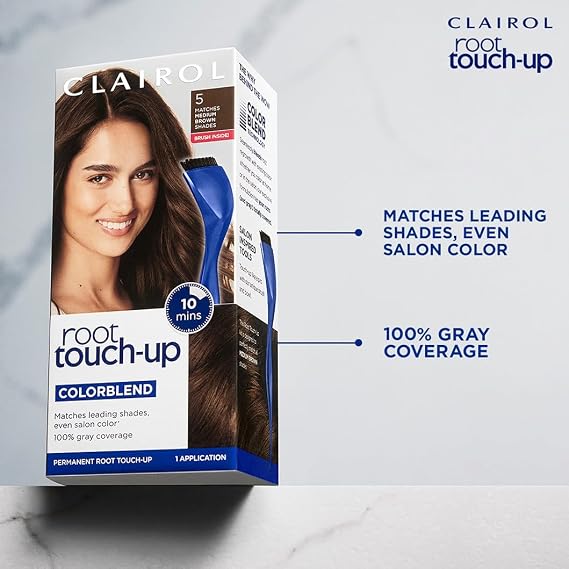 Clairol Root Touch-Up by Nice'n Easy Permanent Hair Dye, 3.5R Darkest Auburn Hair Color, Pack of 1