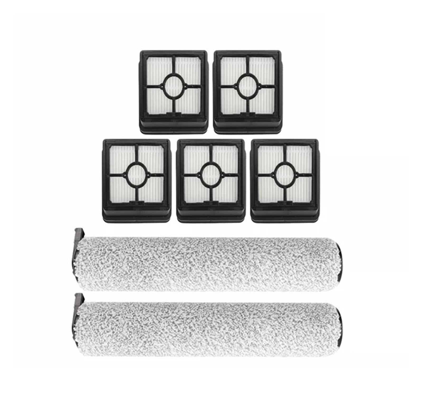 Lint Roller Brush, Hepa Filter, Compatible for Midea X6 / X8 / X9 / X9 Pro / FC9 / G3 / G4 / GX3, Floor Scrubber Accessory Spare Parts(Set 03)