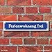 Produktbild WERBEPUNKT. (24036) Schild im Straßenschild-Design Ferienwohnung frei, 3 mm Alu-Verbund - 52 x 11 cm