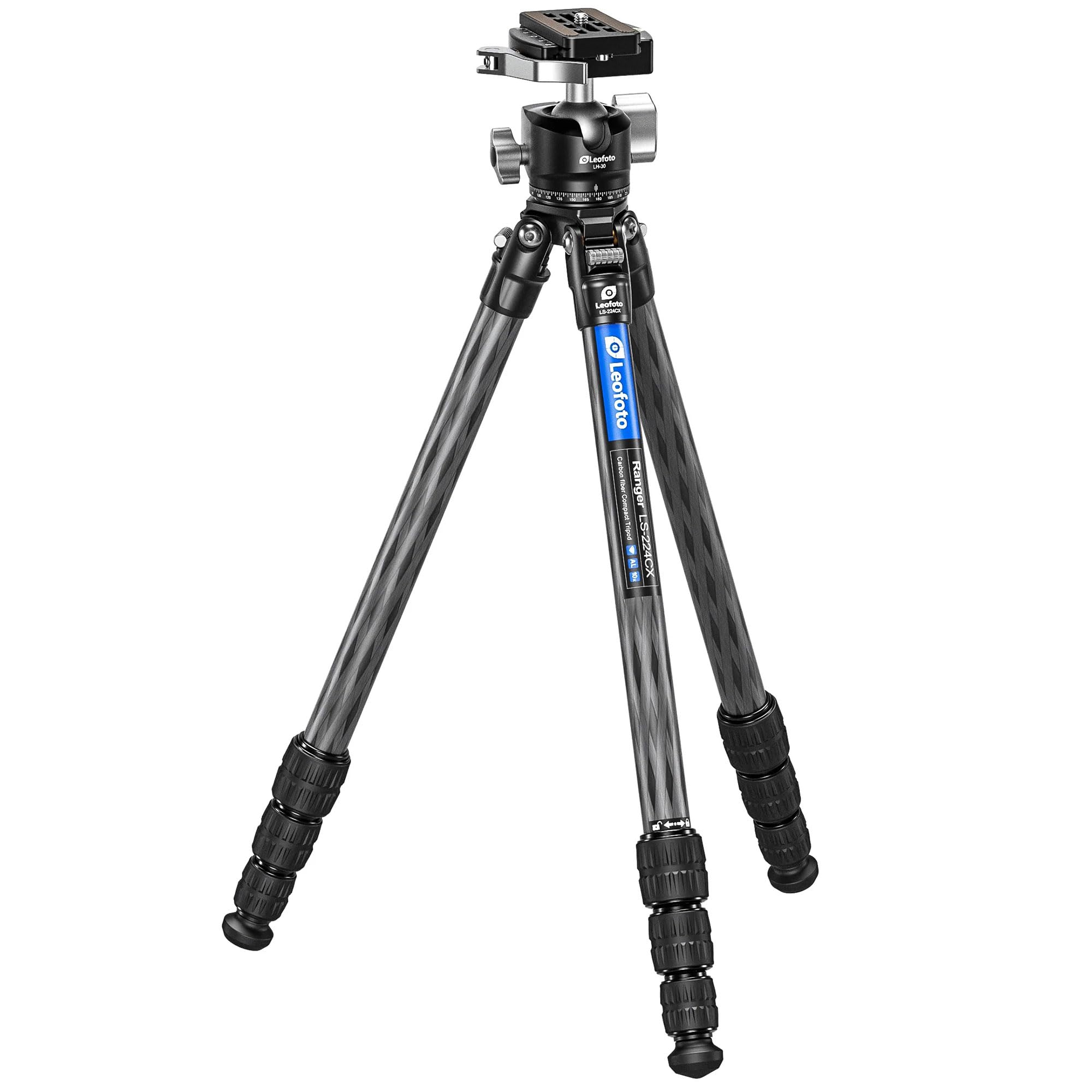 46" Video Carbon Fiber Tripod Ball Head Compact LF-LS-224CX+LH-30LR