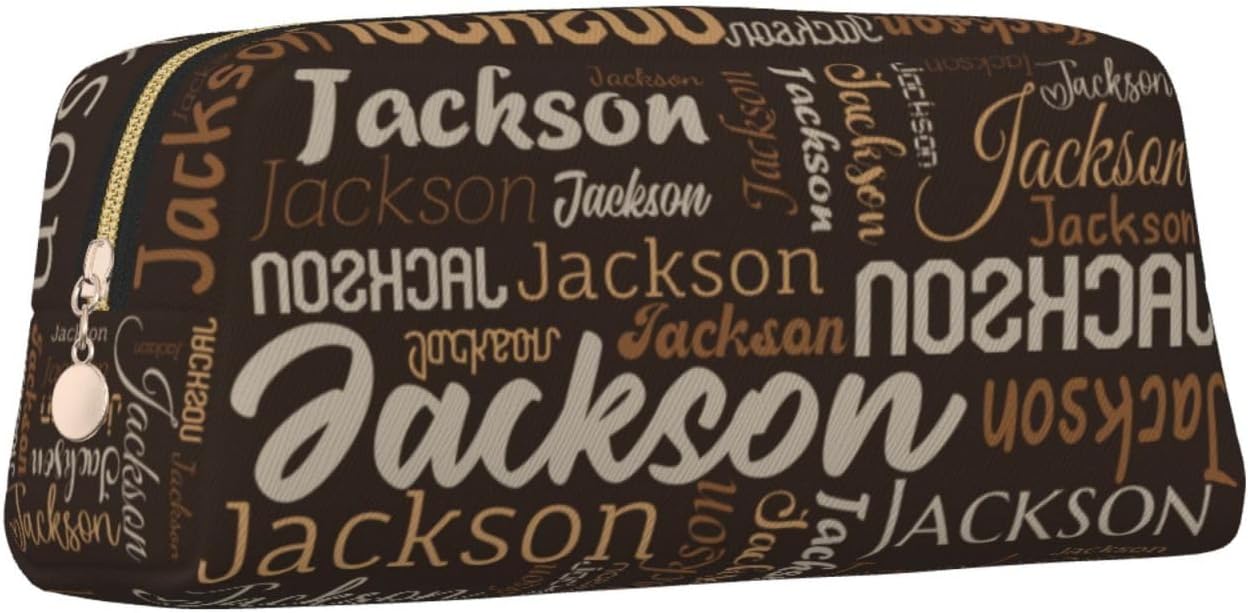 Custom Big Capacity Pencil Case Customized Text Pencil Pouch Bag Personalized Name Travel Pencil Holder Box School College Office Organizer For Teens Girls Adults Student