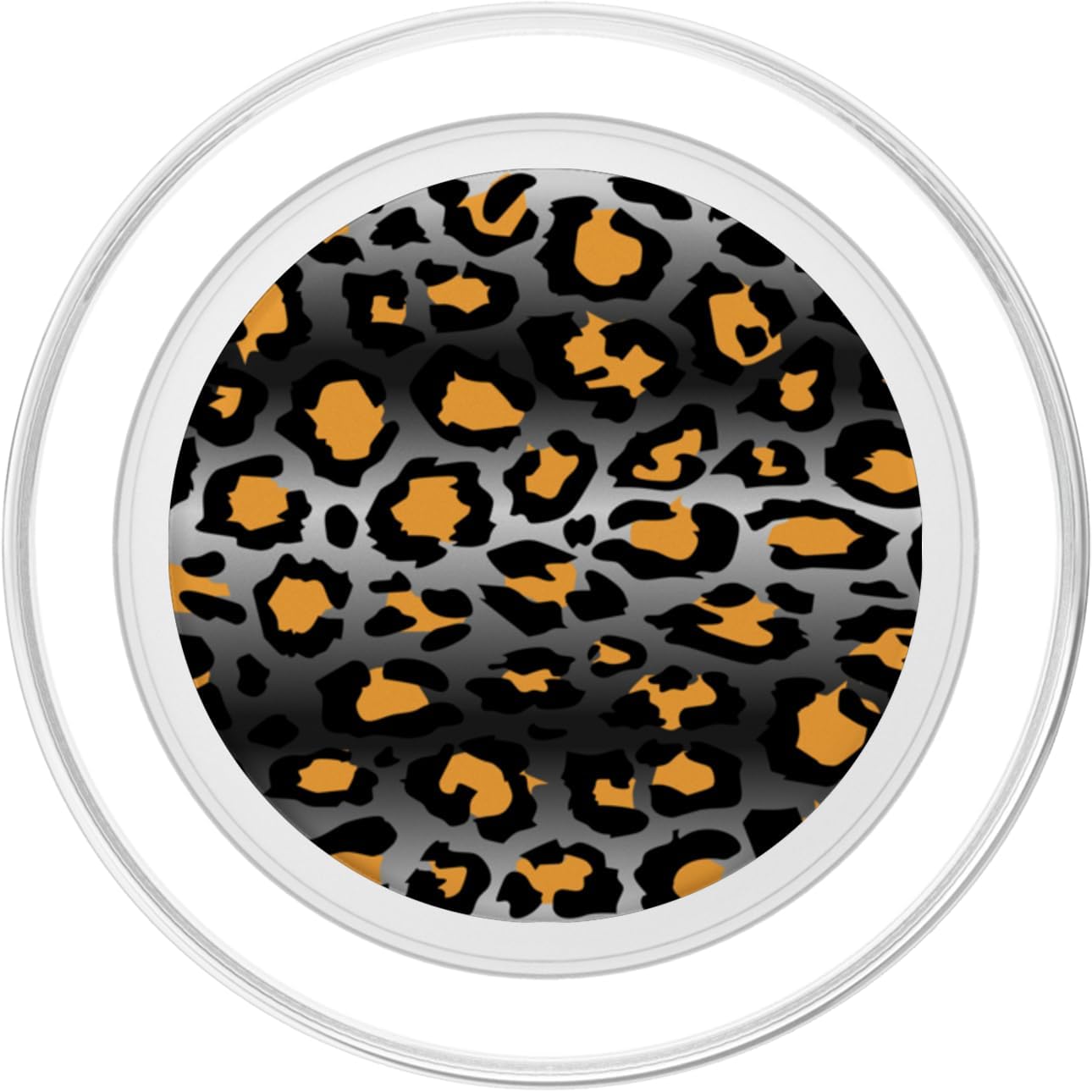 Orange Ombre Leopard Print Cheetah Spots Pattern PopSockets MagSafe PopGrip for iPhone