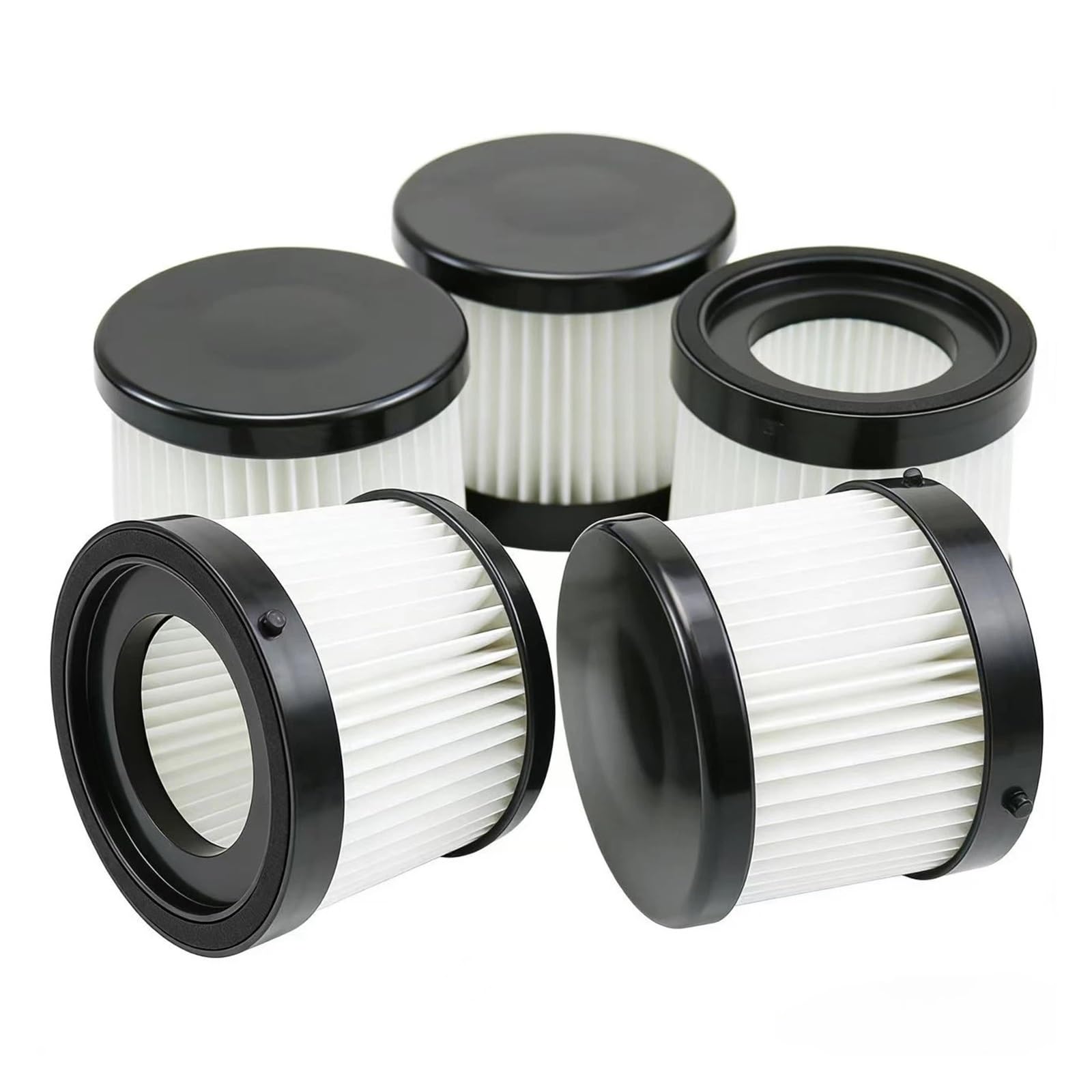 EEZII DCV501HB Filters，Compatible For DEWALT，20V Cordless Handheld Vacuums - Filter, Washable And Reusable, Compatible With Part DCV5011H(5pcs)