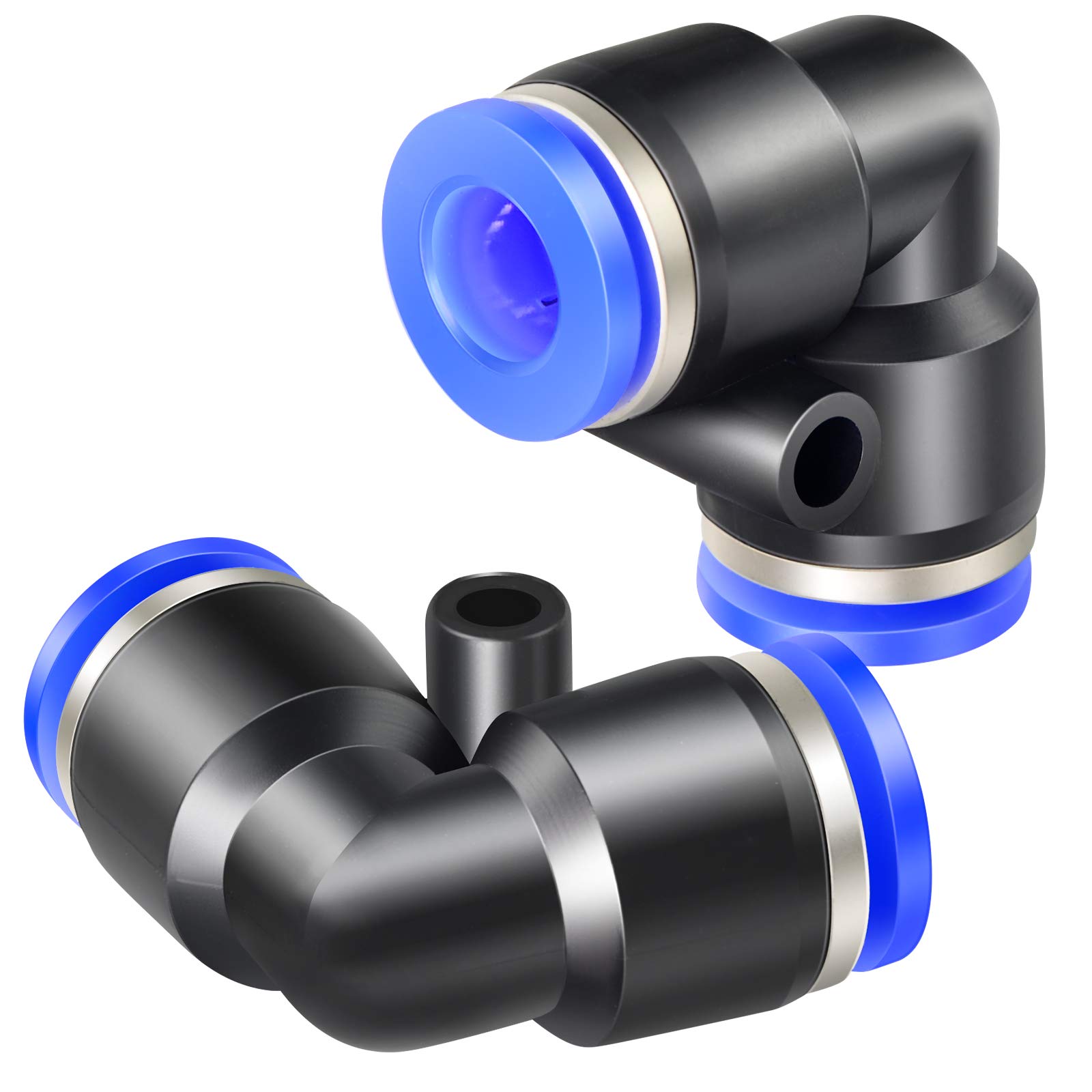 Tailonz Pneumatic Blue Elbow 12Mm Tube Od Push To Connect Tube Fittings Push Lock Pv12 (Pack Of 2)