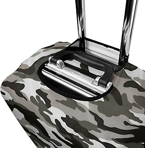 Amazon.co.jp: [haNMingY] スーツケースカバー 迷彩 グレー