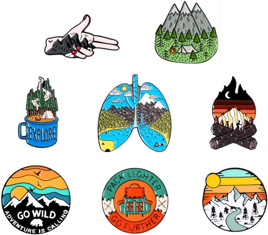 Outdoors Enamel Pins For Backpacks Enamel Pins for