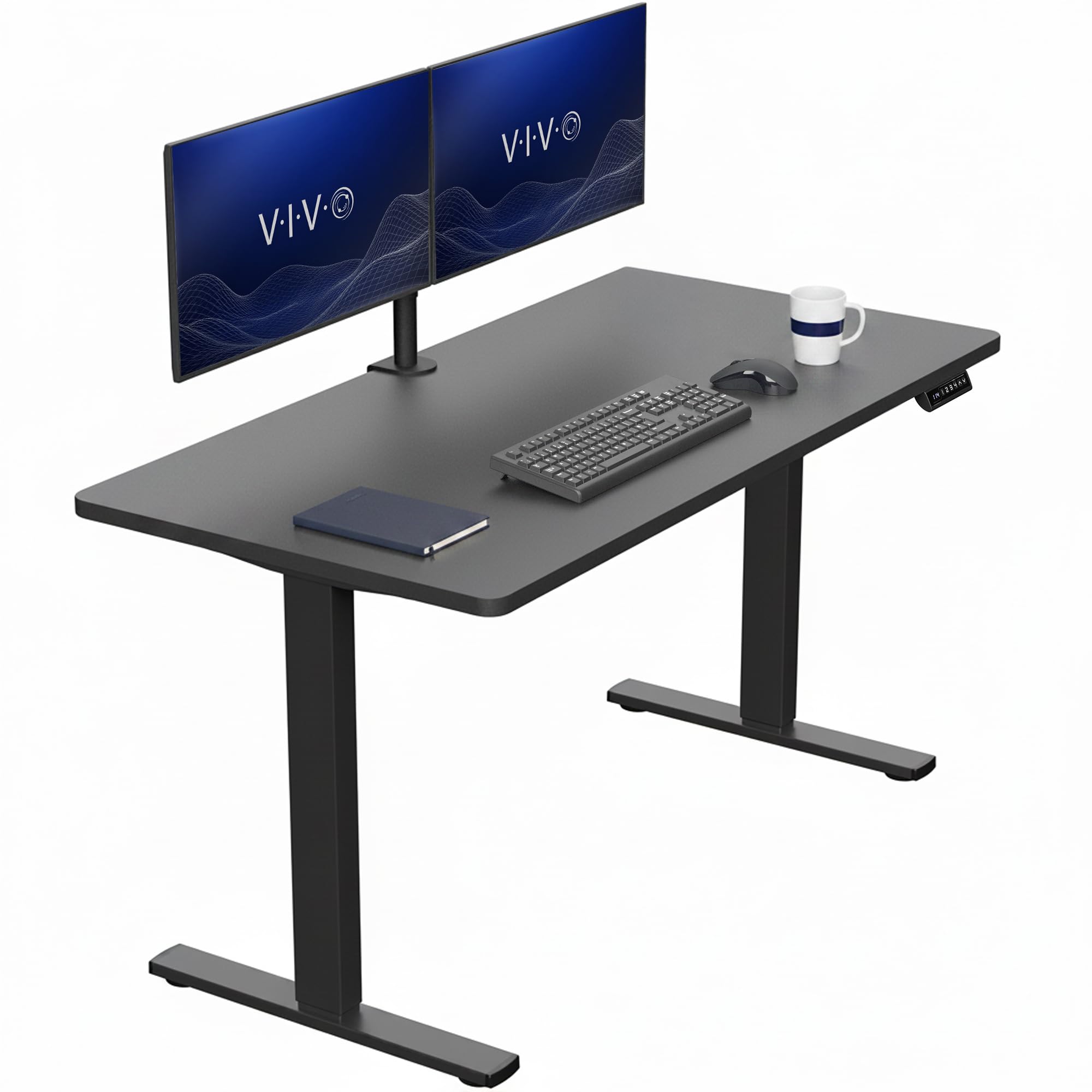 VIVO Black 55 x 28 Standing Desk