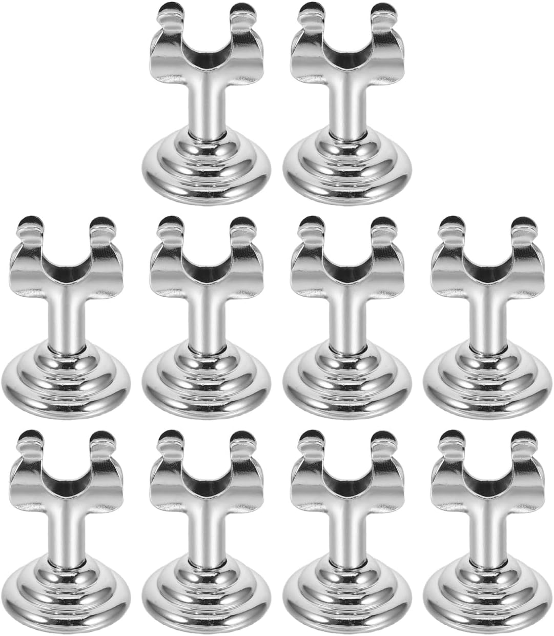 Garneck 10 Pack Metal Label Holders Clamp Sign Holder Retail Sign Clips for Bakery Cases Supermarket Shelves and Merchandise Displays Vertical for Price Tags Menu Cards and Product Labels
