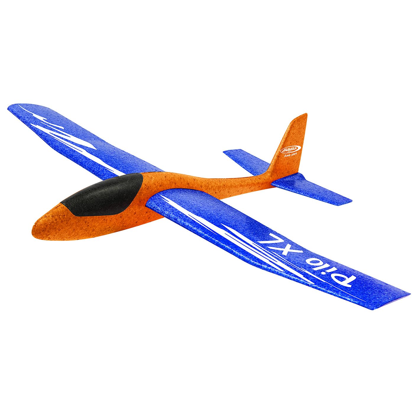 JAMARA 460485 – ślizgacze piankowe 2 w 1 – Pilo XL – super lekkie (160 g), prawie niezniszczalne, przestawiana wysokość do pętli lub poślizgu, rozpiętość skrzydeł 86 cm