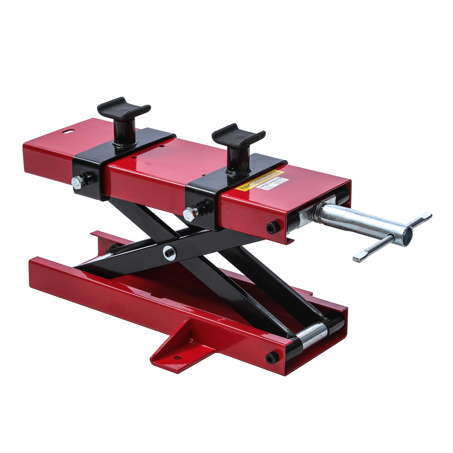 TOPWAY Cavalletto Alzamoto Cric Ponte Sollevatore Moto capacità Max 500 kg Altezza Regolabile 9,5cm - 40cm per Riparazioni Officina Garage