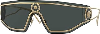 VE 2226 100287 Gold Metal Shield Sunglasses Grey Lens