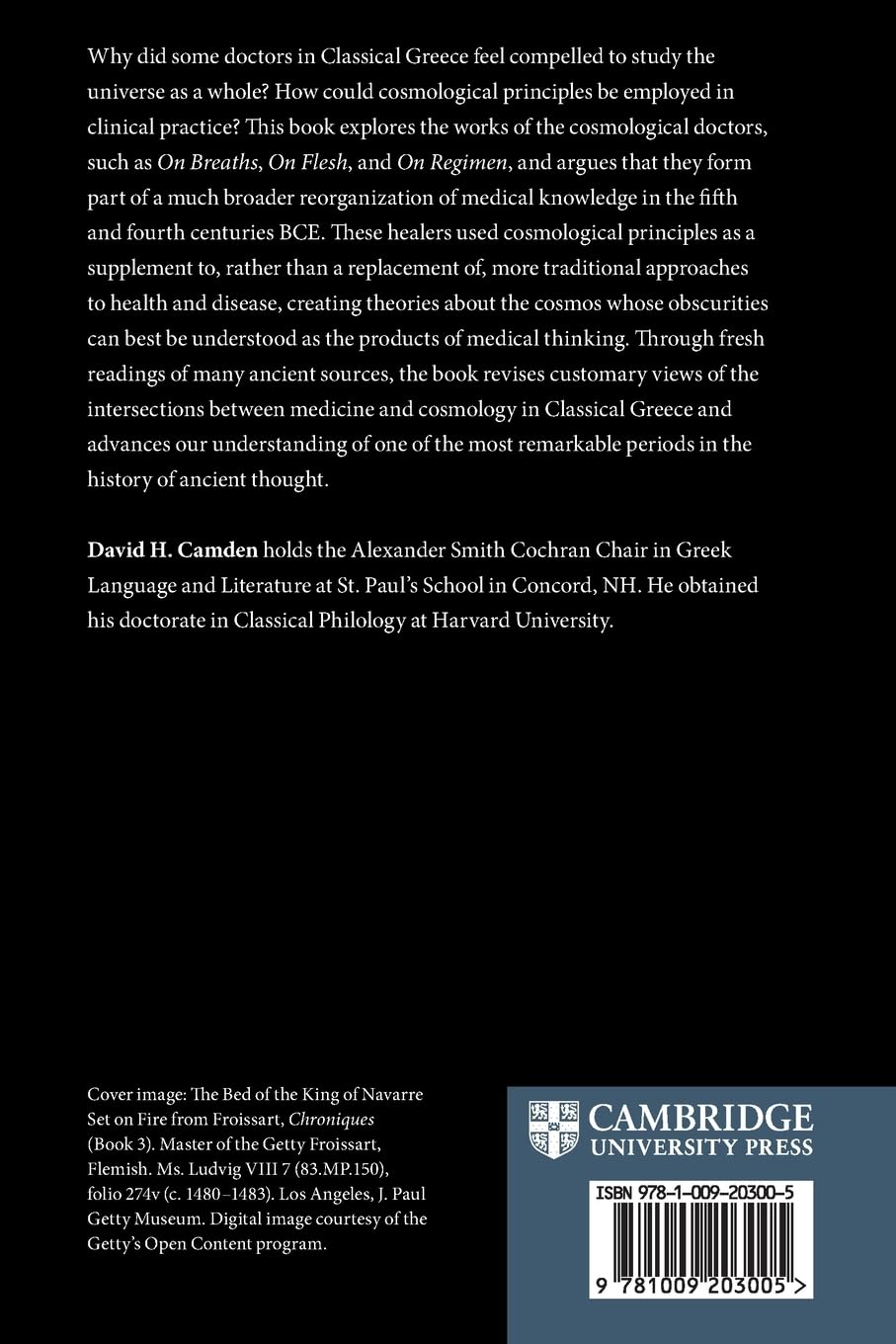 The Cosmological Doctors of Classical Greece: First Principles in Early Greek Medicine