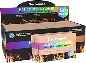 Amazon.com: Dextreme Fire Color Changing Packets - Fire Color Packets ...