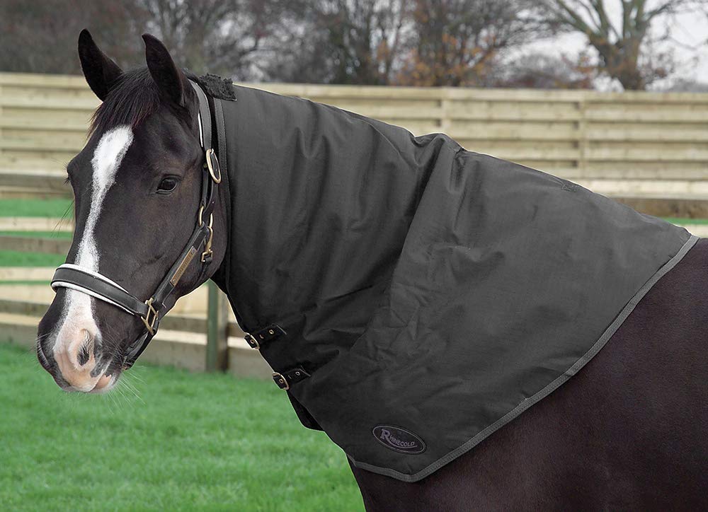 Rhinegold Couv. de Cou Universelle pour Chevaux Noir Uni Hiver