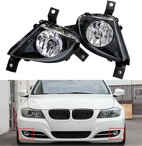 SixBuys Pair of Fog Light Front Driving Fog Lamp Daytime Running Light For BMW E90 E91 328i 335i 09-11 Left & Right Side
