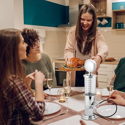 Miniatura 5 de Joyzan Bomba de gas para bebidas, dispensador de cerveza individual de 1000 cc, mini licor de alcohol, barril de vino, estación de vino, jarra de