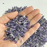 DODXIAOBEUL Decorative Stones,Glass Stones,1 Lb About 460 G Irregular Sea Glass Pebbles Artificial Glaze Crystal Stones Rocks for Vase Filler,Table Scatter,Aquarium or Air Plants Decoration (Purple)