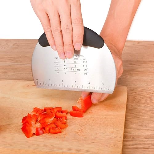 Miniatura 6 de Hcirjhie Cortador de pastelería, licuadora de masa, máquina de corte de galletas, cortador de masa de acero inoxidable, herramientas profesionales