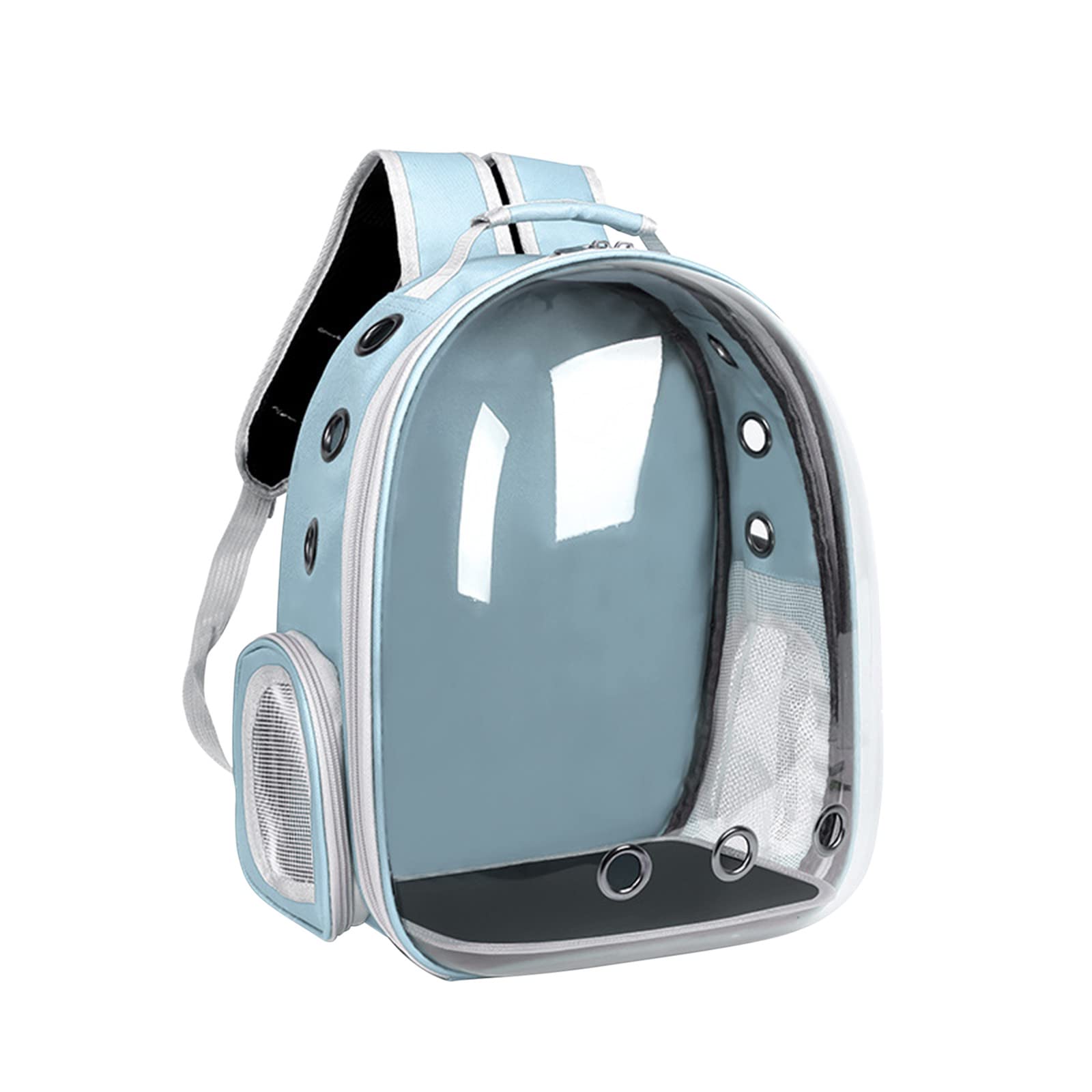 Katzen-Rucksack, Haustier-Luftpolster-Rucksack, von Fluggesellschaften zugelassen, belüfteter, transparenter Raumkapsel-Rucksack, Haustier-Reise-Tragetasche for kleine, mittelgroße Katzen und Welpen/8