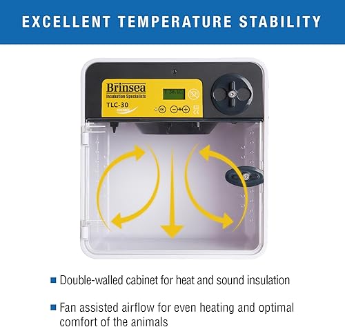Vista 14 de Brinsea TLC-30 - Incubadora portátil ecológica para aves y recuperación, diseño compacto, calefacción y control de temperatura, criadora de mascotas