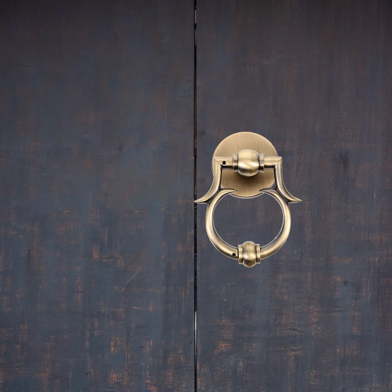 Angoily Heurtoir De Porte Rond En Alliage De Zinc 13X12X3Cm Style Européen Décoration Entrée Maison Moderne Résistant À La Rouille Facile À Installer