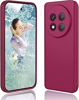 جراب سيليكون متوافق مع هاتف هونر X9C . مصنوع من السيليكون الناعم والمطاط مضاد للصدمات بلمسة نهائية غير لامعة وبطانة داخلية من القماش (ارجواني)