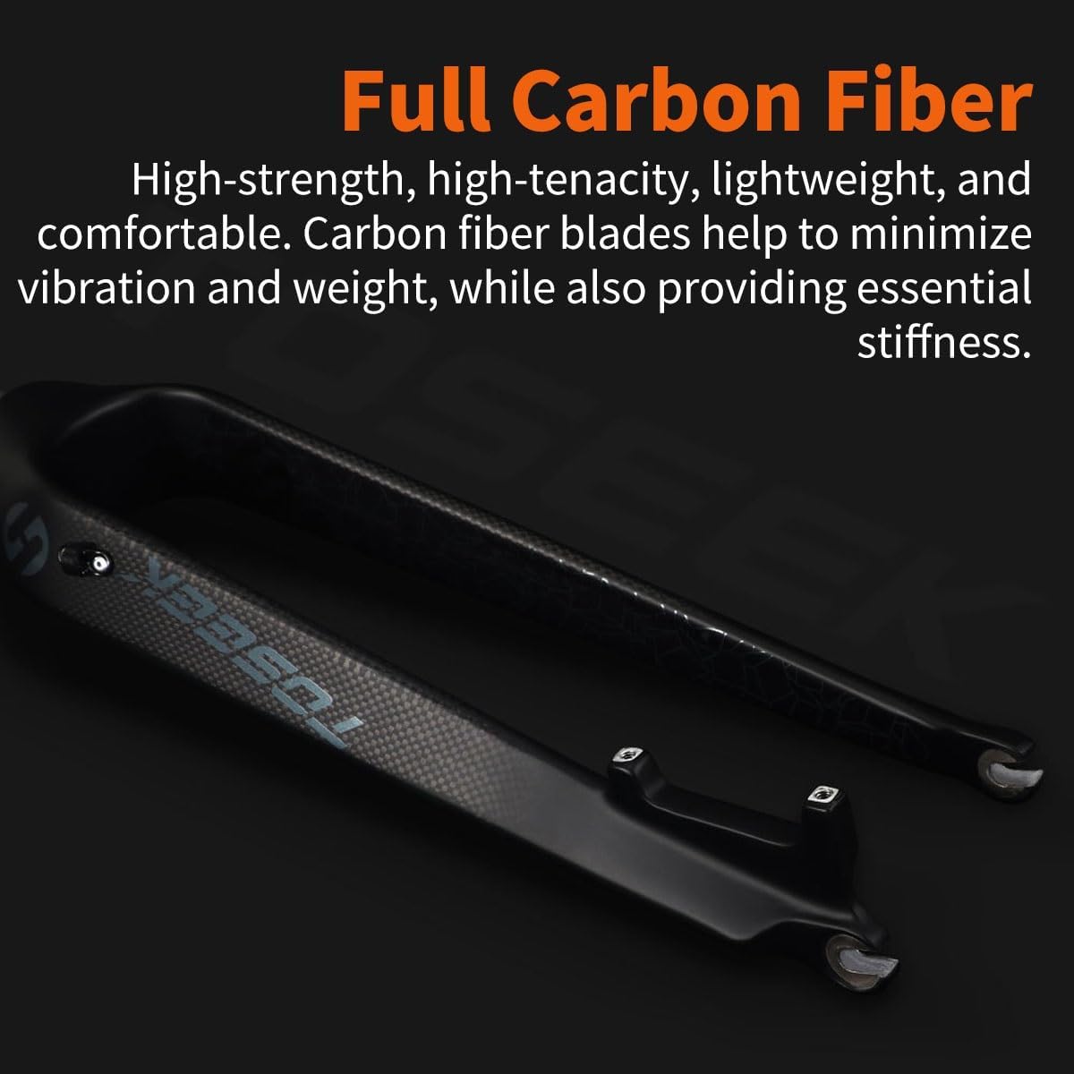 Mountain Bikes Rigid Fork 26" 27.5" 29" Universal 1-1/2'' Tapered Full Carbon Fiber Bikes Fork Disc Brake Front Forks Quick Release 9 * 100mm QR(White,29in)