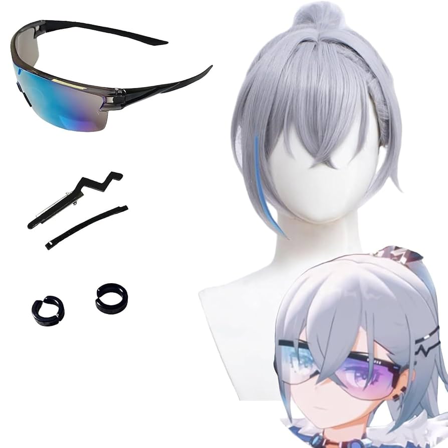 崩壊スターレイル　銀狼　造形ウィッグ 五次元 崩壊スターレイル コスプレ スタレ 銀狼 ウィッグ