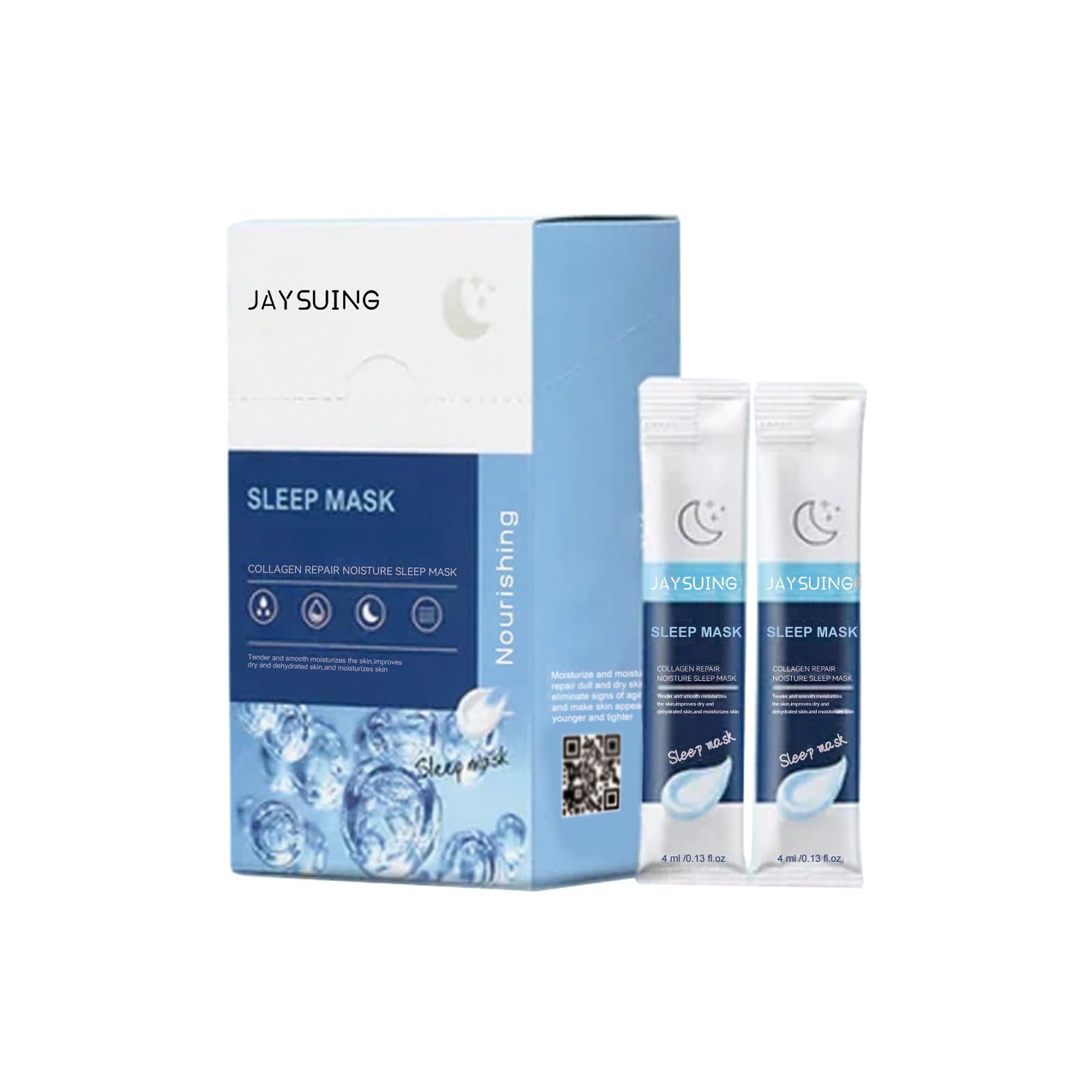 4ml*20 Gel Hidratante, Complejo Reconstituyente e Hidratante en Gel para Rostro y Cuello, Masaje Facial para Dormir sin Lavado, Reafirmante, Hidrata, Nutre la Piel