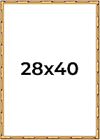 Vista 37 de Poster Palooza Marco de madera maciza de bambú dorado de 12 x 8 pulgadas con acrílico UV, respaldo de tablero de espuma y accesorios para colgar