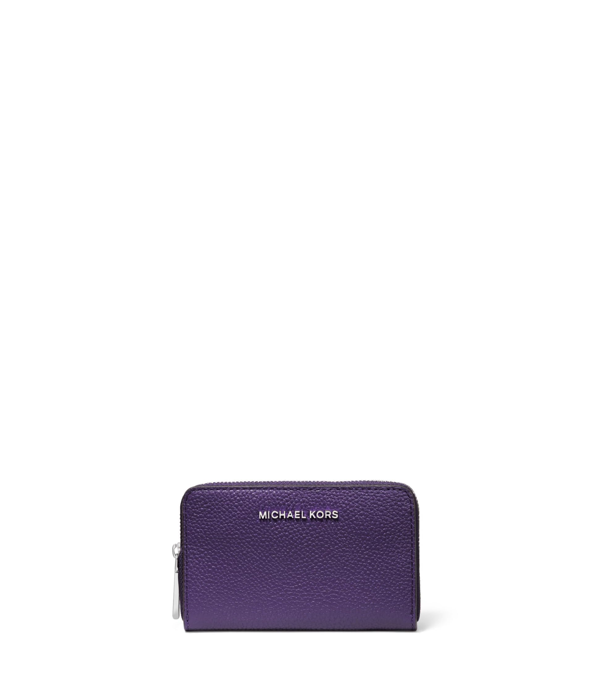 Michael Kors Womens, Jet Set Small Zip Around Card Case, Iris, One Size