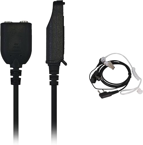 2 Pack UV-9R Plus Shoulder Mic Adapter 2pin Earpiece for GT-3WP Waterproof Walki