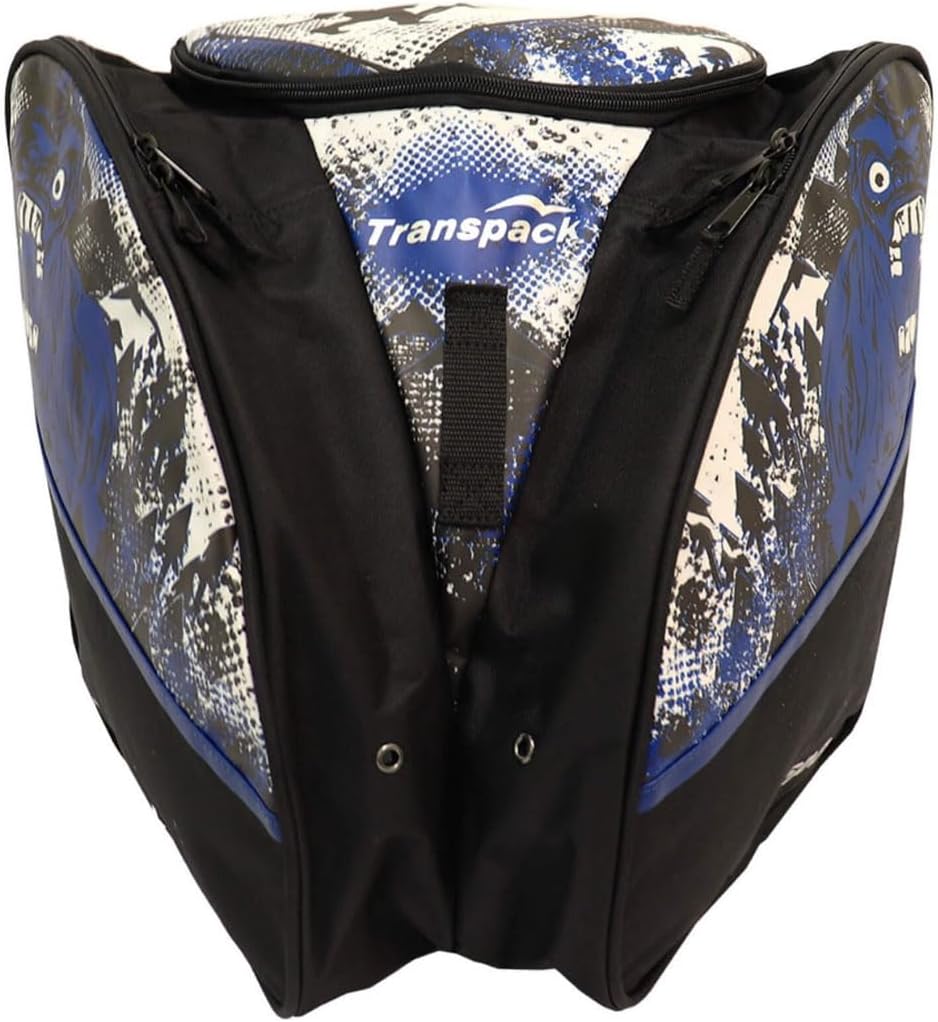 TRANSPACK Edge Junior+ 38L Water-Resistant Padded Multi-Compartment Ski/Snowboard Boot Helmet Goggles & Gear Backpack Bag