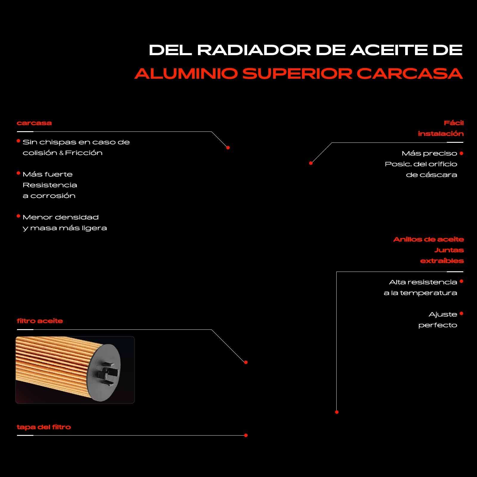 Frankberg Aceite de motor enfriador de aceite filtro de aceite 55566784 | Compatible con: Astra J, Aveo Hatchback T300, Caravana Astra J, Corsa E X15, Insignia A G09, Astra MK VI (J) CC J