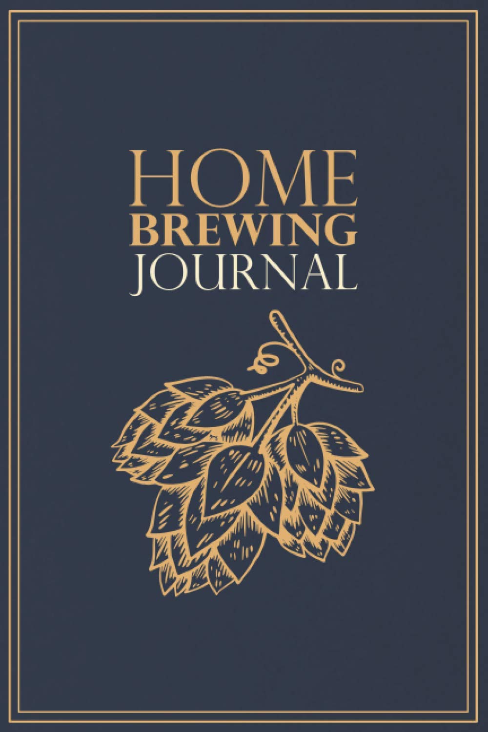 Home Brewing Journal: Beer Recipe, Brewing & Tasting Logbook for Home Brewers | For 54 Recipes | Hop Design | Blue