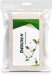 2Pcs Cotton Flannel for Castor Oil Pack, Less Mess Made of Unbleached Organic Cotton Flannel Reusable Soothing Heat Compress for Liver, Abdomen, Joints, Highly Absorbent Soft Feel Like Nightgown