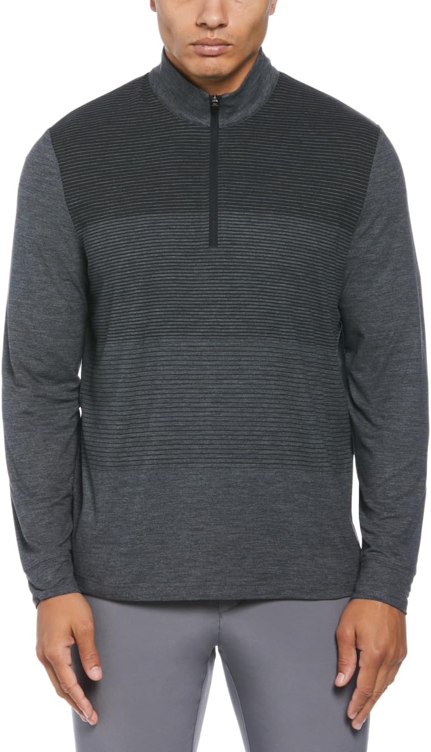 PGA TOUR Golf Ombre Printed Lux Block 1/4 Zip Pullover