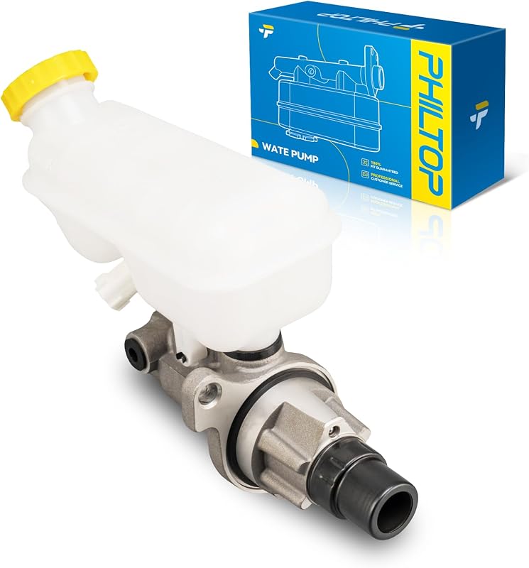 PHILTOP M630663 Brake Master Cylinder with Reservoir Fit for Dodge | 2009-2015 Dodge Grand Caravan, 2009-2012 Volkswagen Routan, 2007-2008 Chrysler Pacifica, 2012-2015 Ram C/V Aluminum