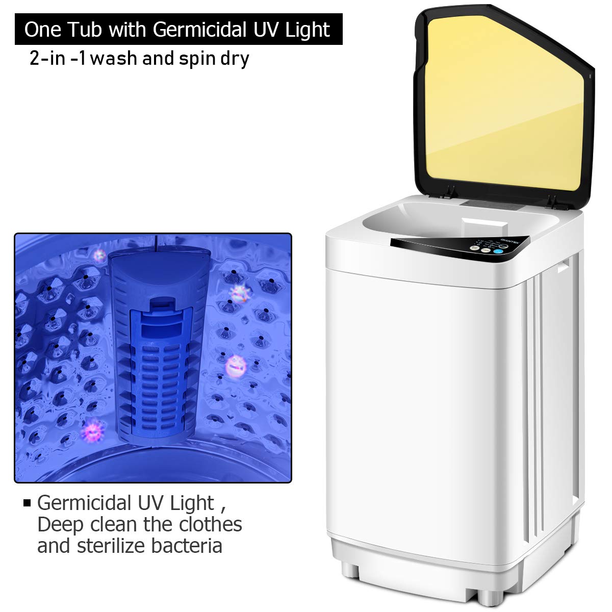 Amazon.com: Giantex Full-Automatic Washing Machine Portable Washer