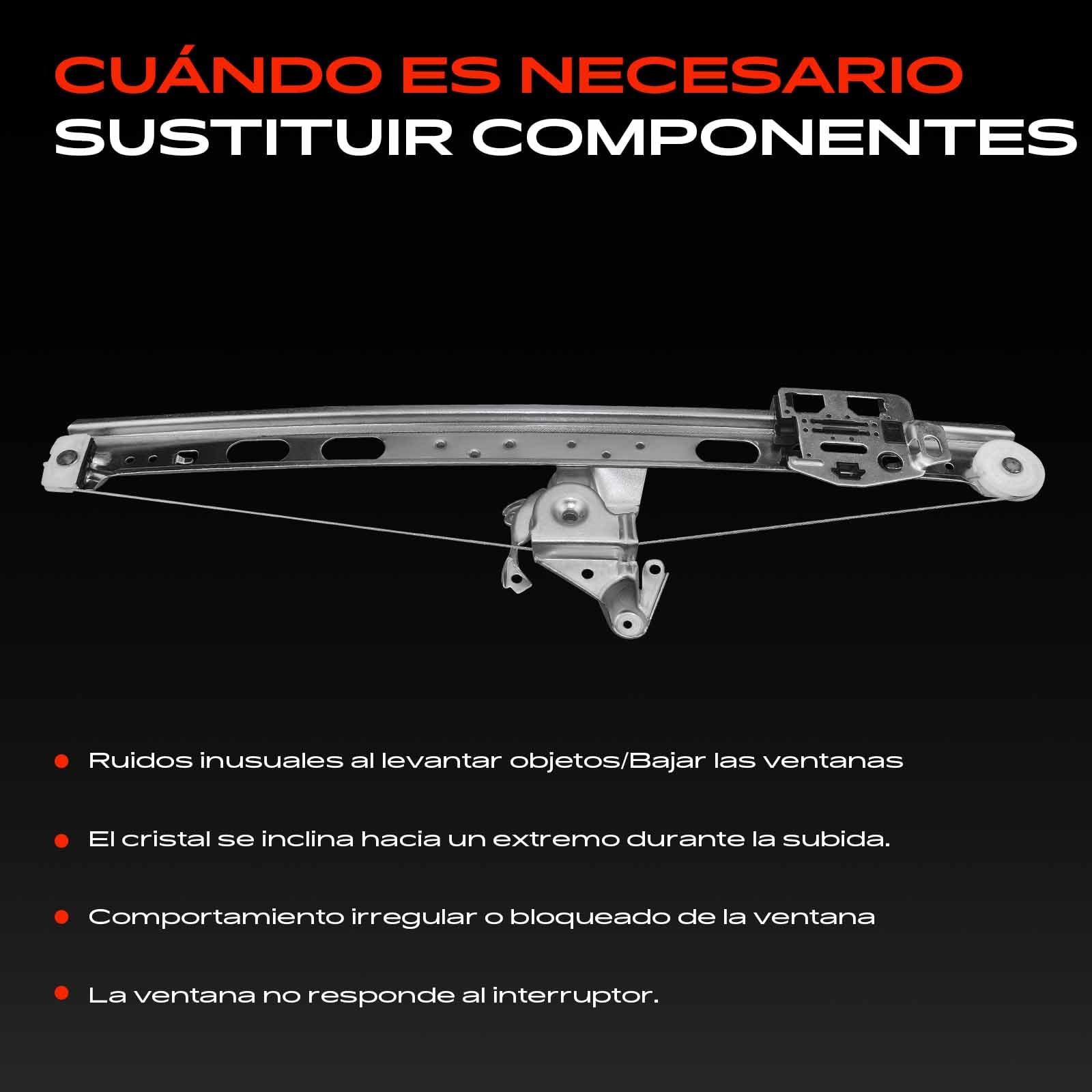Frankberg Elevalunas eléctrico trasero derecho para Clase M W163 ML230 ML270 ML320 ML350 ML400 ML430 ML500 55AMG
