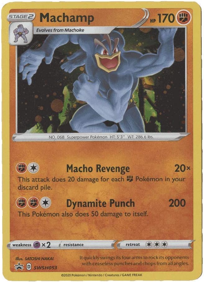 Machamp (SWSH053) Champions Path Black Star Promo Holo