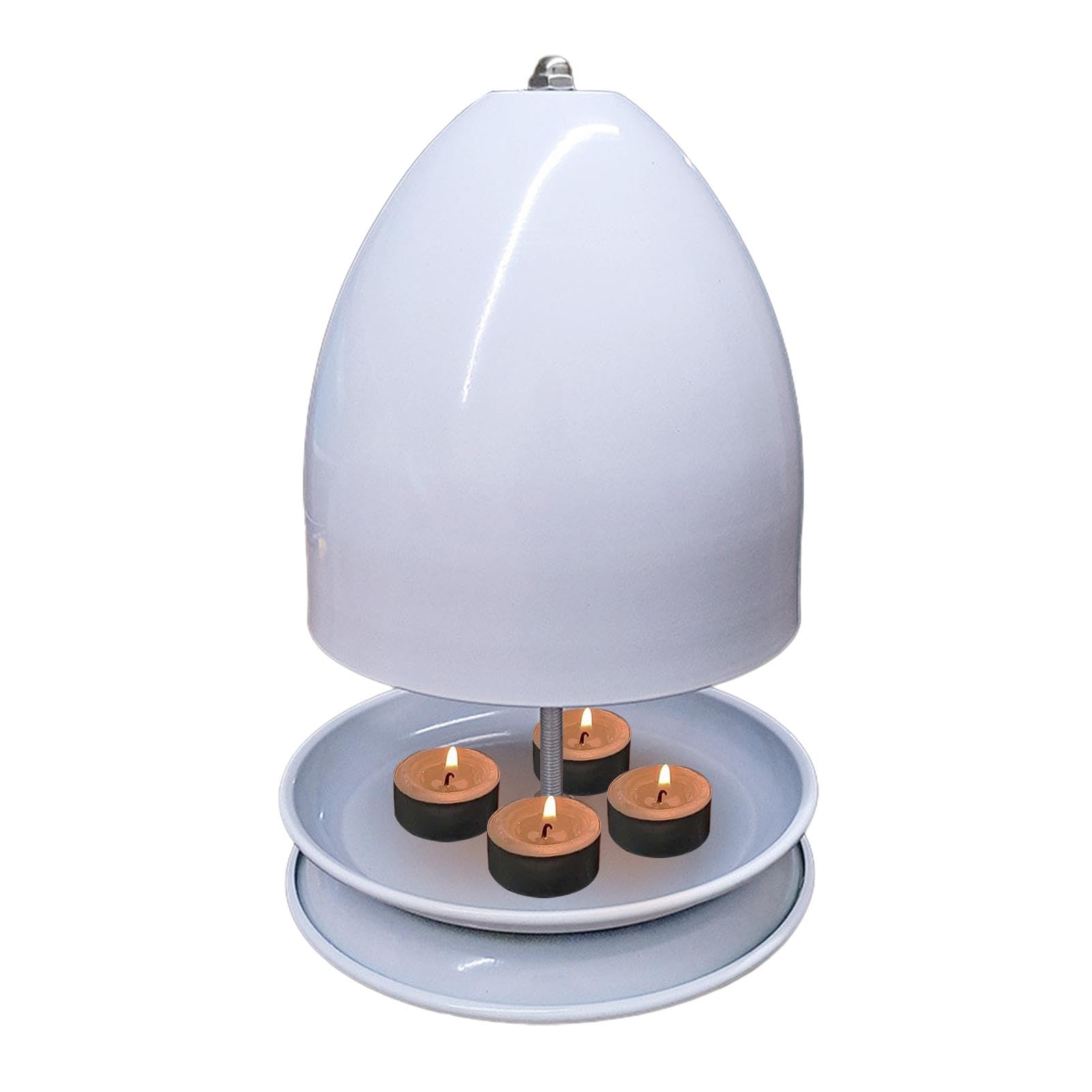 Kuxiptin Tea Light Oven for Heating, Tea Light Stove and Oven Made of Metal, Soft Light and Fast, Large Candle Oven and Heater Holder for Sturdy Rooms, Offices, Living Rooms, Bedrooms