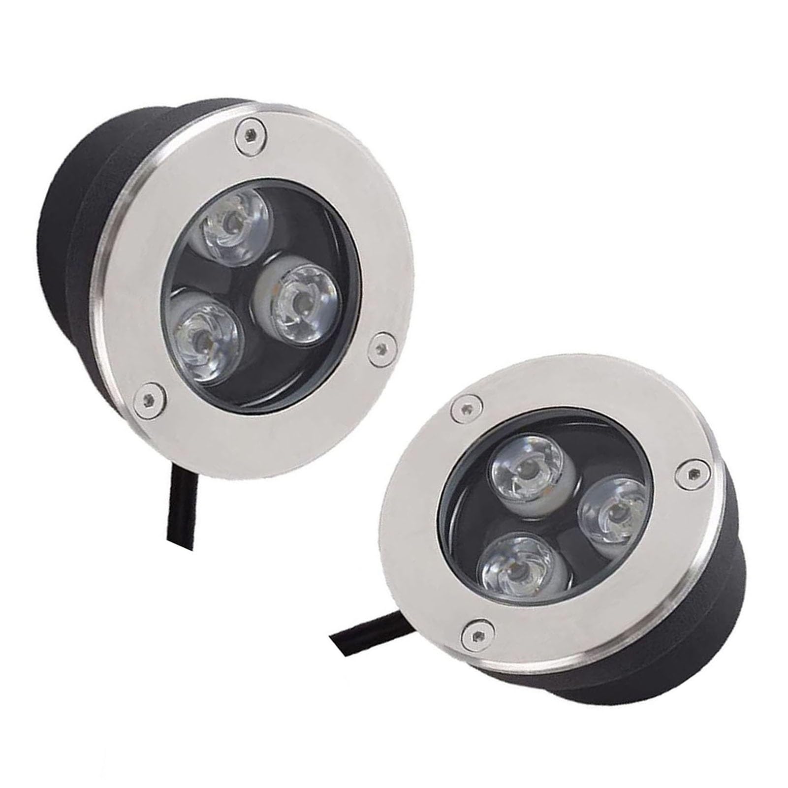 2 szt. zanurzalna lampa fontannowa LED - 3 W oświetlenie podwodne do oczek wodnych, wodoodporne reflektory zewnętrzne IP68, niskonapięciowe oświetlenie ogrodowe do basenu(RGB,12V)